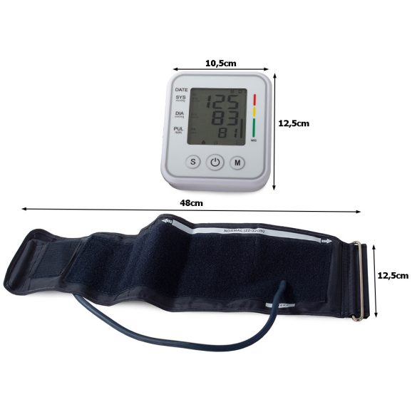 Felső kar vérnyomásmérő lcd elektronikus tok
