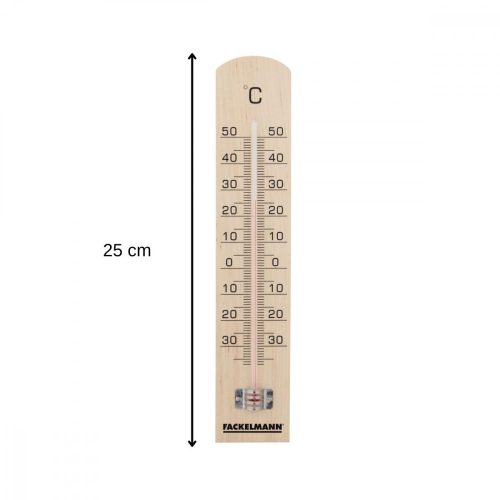 Beltéri és kültéri fa fali hőmérő