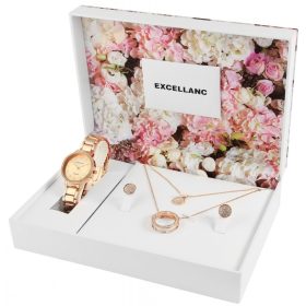   Excellanc női karóra ajándék szett nyaklánccal, fülbevalóval