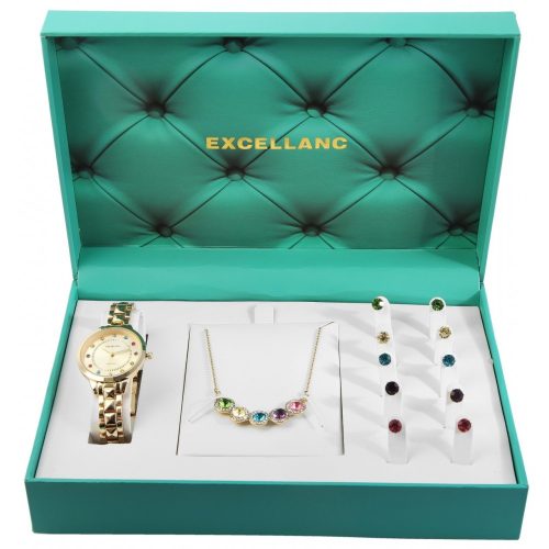 Excellanc női fém karóra - szettben