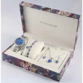   Excellanc női karóra lánccal, karkötővel és fülbevalóval szettben