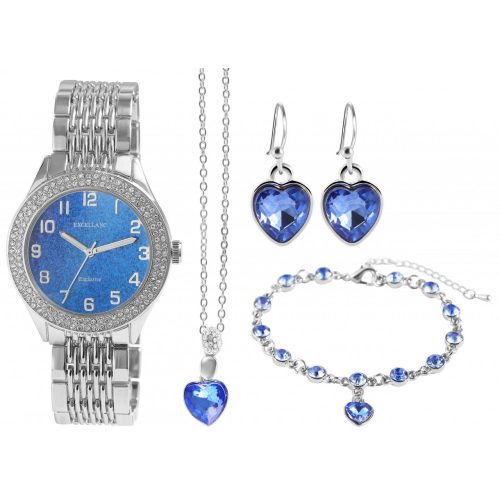 Excellanc női karóra lánccal, karkötővel és fülbevalóval szettben