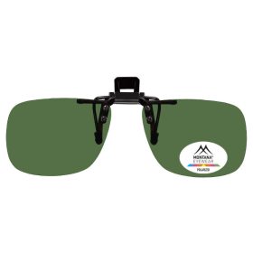 Felhajtható polár napszemüveg előtét zöld (keskenyebb)