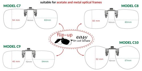 Napszemüveg előtét polár sárga