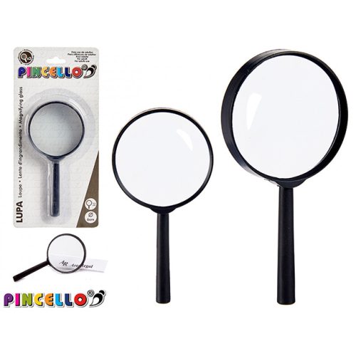 Üveg nagyító fekete nyéllel