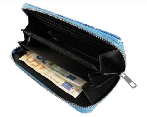 Női pénztárca műbőrből, tengeri dizájn