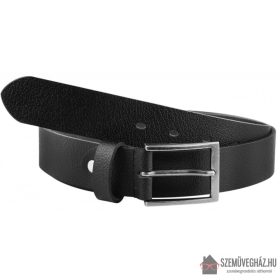 Leonardo Verrelli valódi bőr öv, fekete, rövidíthető