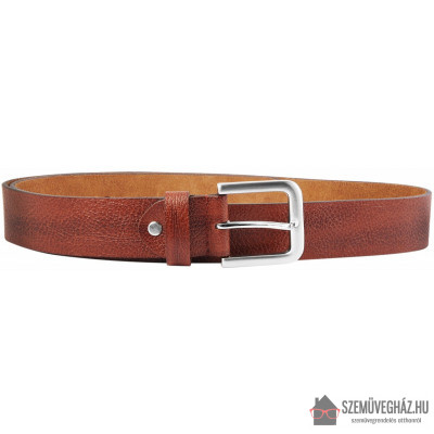 Leonardo Verrelli valódi bőr öv, világosbarna, rövidíthető