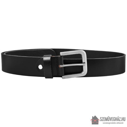 Leonardo Verrelli Valódi bőr öv, fekete, rövidíthető