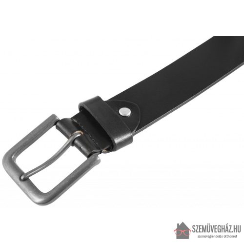 Leonardo Verrelli Valódi bőr öv, fekete, rövidíthető