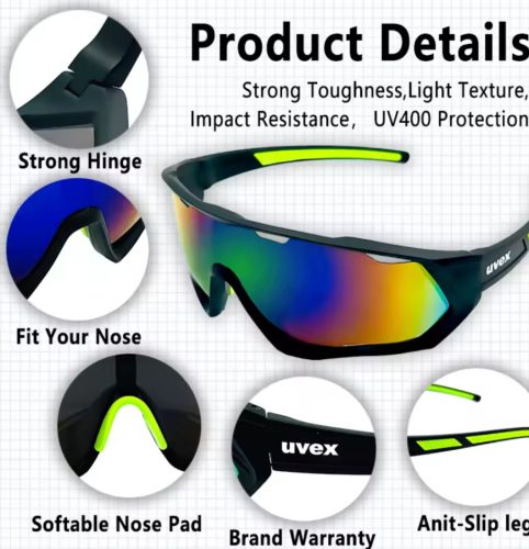 Uvex dioptria betetes sportszemüveg több színben