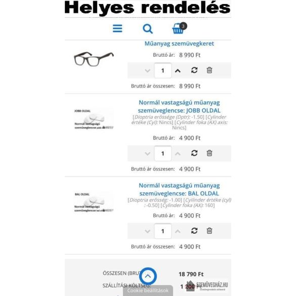 Acetát szemüvegkeret