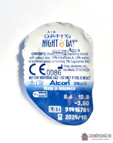 Air Optix Night & Day Aqua- havilencse (3 db)