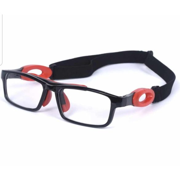 Sportszemüveg labdajátékokhoz, cserélhető szárral és pánttal
