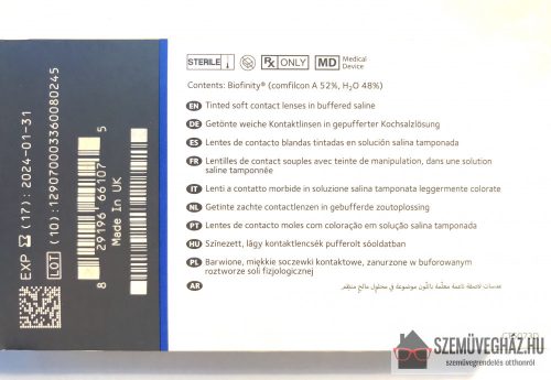Biofinity havi kontaklencse 3 vagy 6 db os kiszerlés (gyors)