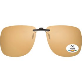 Barna tükrös napszemüveg előtét műanyag kerethez is