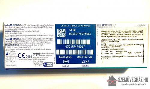  Dailies® AquaComfort Plus® 30dbnapilencse /doboz 