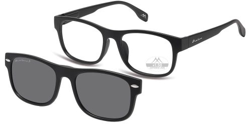 Kész olvasószemüveg + polarizált napszemüveg előtét