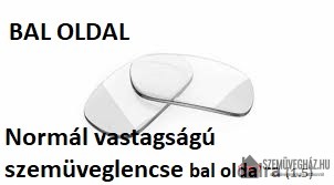 Normál műanyag szemüveglencse: BAL OLDAL
