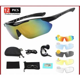   Dioptriázható betétes sportszemüveg szett, cserélhető lencsékkel - polarizált