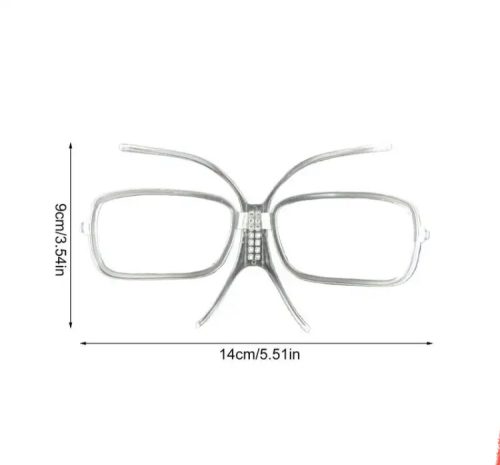 Dioptriás betét síszemüvegbe-motoros szemüvegbe (nagyobb)