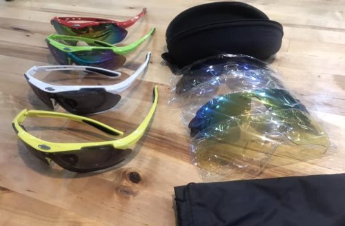 Dioptriázható betétes sportszemüveg, cserélhető lencsékkel