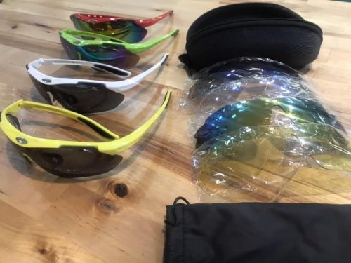 Dioptriázható betétes sportszemüveg, cserélhető lencsékkel