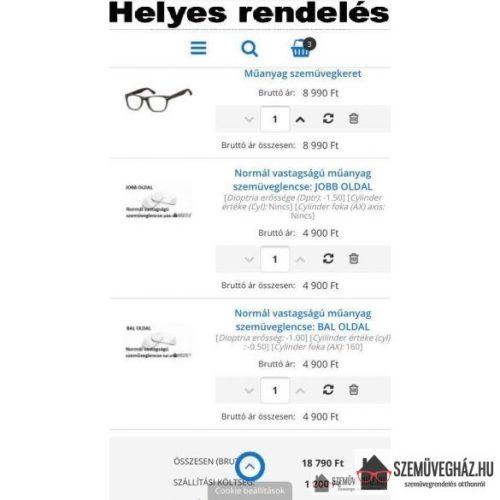 Oliwear napszemüveg -dioptriazható