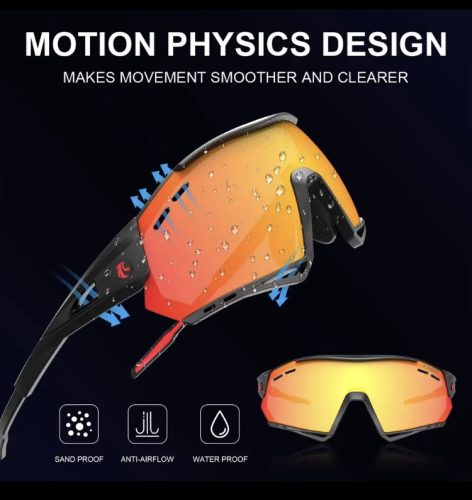 Dioptriázható betétes sportszemüveg, cserélhető lencsékkel