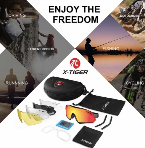 Dioptriázható betétes sportszemüveg, cserélhető lencsékkel